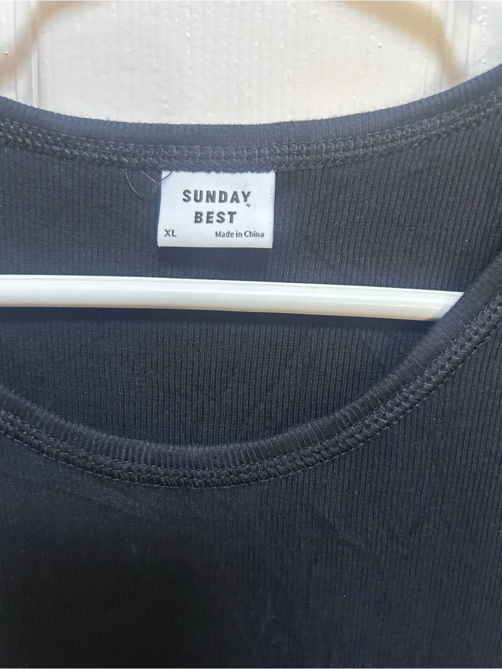Sunday Best Black Cropped RibbedTank - Picture 3 of 5
